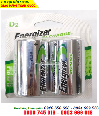 Energizer NH50-BP2; Pin sạc D 1,2V Energizer NH50-BP2 |D-2500mAh-1.2V| chính hãng Energizer USA